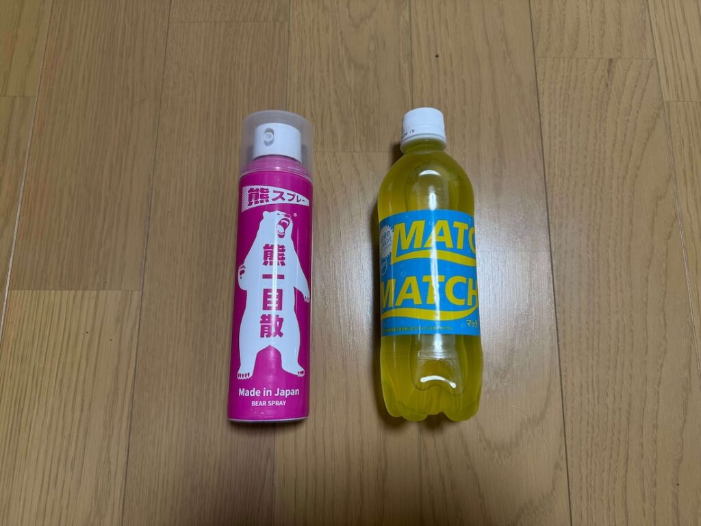 熊一目散と500mlペットボトルのサイズ比較