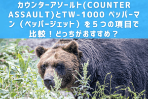 カウンターアソールト(COUNTER ASSAULT)とTW-1000 ペッパーマン（ペッパージェット）を５つの項目で比較！どっちがおすすめ？