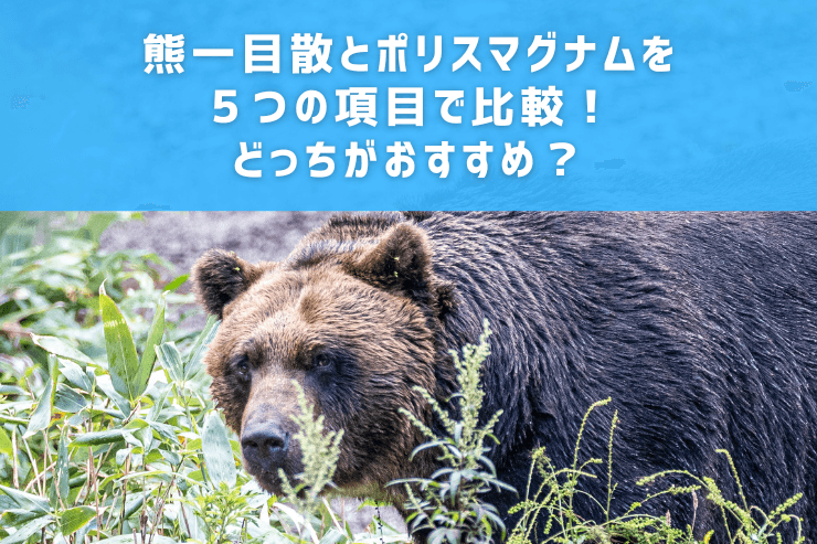 熊一目散とポリスマグナムを５つの項目で比較！どっちがおすすめ？